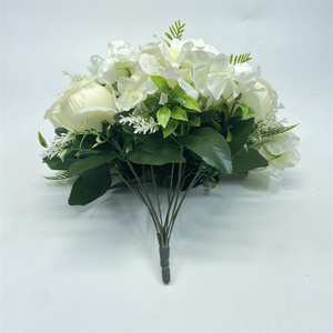 Mesa <span class=keywords><strong>de</strong></span> centro <span class=keywords><strong>de</strong></span> mesa <span class=keywords><strong>de</strong></span> seda blanca con 36 flores artificiales, centro <span class=keywords><strong>de</strong></span> mesa <span class=keywords><strong>de</strong></span> boda, besándose, barato, PH033 - Product Image 5