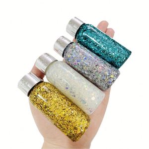 Multi-Use Face Body Glitter Gel Long Lasting Sparkling Shimmer <b>Eye</b> Lip Hair Sequins Gel Party Festival <b>Makeup</b> - Product Image 4
