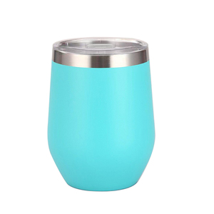 Tasse de voyage isolée en acier inoxydable à double paroi de style américain de 12oz gobelet à vin couvercles coulissants conception sans pied tasses couvercle imprimé - Product Image 5