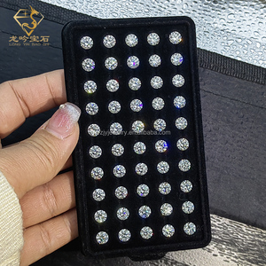 Joyería mossanne al por mayor gra d diamantes sintéticos de color vvs diamantes redondos mossanne diamantes blancos - Product Image 2