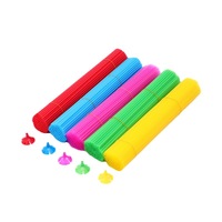 Ensemble de supports pour ballons en plastique couleur macaron 40 cm pour ballons en latex et ballons en feuille d'aluminium