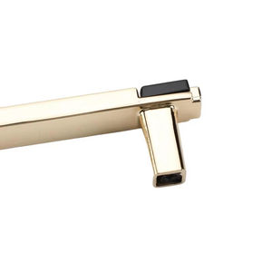 Double Hole Zinc Alloy White-Gold Two-Tone Adjustable <b>Pull</b> Push Modern Furniture Handles for Kitchen Cabinets Wardrobe Dresser - Product Image 3