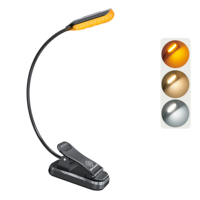 Clip-On Bureau Lampe De Lecture Voyage Chambre Led Lampe De Bureau Portable LED Livre Lumières USB Rechargeable Protection Des Yeux Veilleuse
