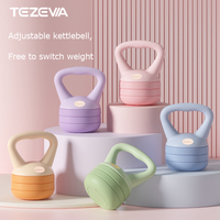 Kettlebell professionnel en plastique coloré réglable multi-poids pour usage commercial en salle de sport et à domicile, certifié ISO9001 CE