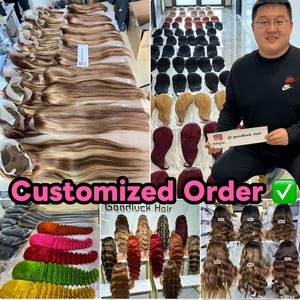 Wig Rambut Manusia Vietnam Mentah SDD Potongan Blunt, Wig Bob Lurus Alami dengan Lace Front HD 2x6, Warna Ombre Pink Blonde - Product Image 5