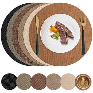 Vente chaude, petit tapis de table en cuir à carreaux, luxe léger, double face, imperméable, isolation thermique, Guangzhou, usage domestique, hôtel, style occidental - Product Image 1