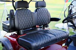 Aanpasbare elektrische high-performance populaire nieuwe design golfkar 4-persoons verhoogd met sfeerverlichting 48V lithium batterij 5KW - Product Image 6