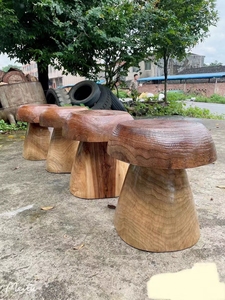 Sgabello a Forma <span class=keywords><strong>di</strong></span> Tronco d'Albero Naturale, <span class=keywords><strong>Tavolino</strong></span> a Fungo, Tavolo per Piante in <span class=keywords><strong>Legno</strong></span> Naturale, Sgabello Statua da Esterno - Product Image 6