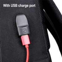 Nouveau Sac à Dos Unisexe Moderne de Luxe pour Étudiants, Imperméable, pour Ordinateur Portable, en Polyester, avec Port USB, pour l'École et les Affaires
