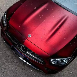 Pellicola Protettiva per Carrozzeria Auto in TPU Super Opaco Colorato Rosso Romano Autoadesiva - Product Image 3