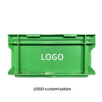 Boîte de rangement industrielle empilable en plastique avec couvercle en acrylique, logo personnalisé imprimé, bac de rangement pour le camping, idéal pour les coffrets cadeaux