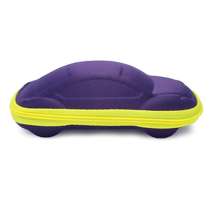 Folding Zipper Car Shaped Glasses Case Microfiber 3-5.9in Eyeglasses Storage - Product Image 2