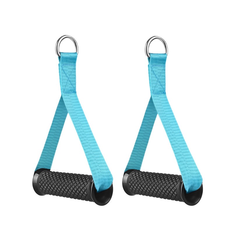 Blue Premium Pull Handles Resistance Bands colorful ABS Handle Cable Machine Exercise Handles