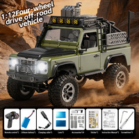 Voiture RC KFPLAN KF90 1/12 4WD, modèle de voiture RC tout-terrain à grande échelle, 36 km/h, haute vitesse, pour la montée sur rochers, idéale pour les cadeaux