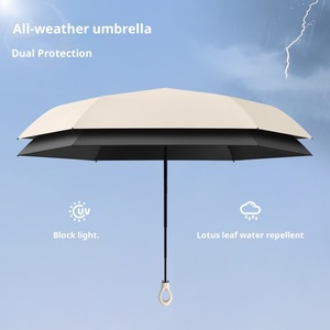 Paraguas de sol plegable de cinco pliegues con 6 varillas, diseño floral, mini, con revestimiento de goma negra, compacto y portátil, con mango decorativo, stock de fabricantes - Product Image 2