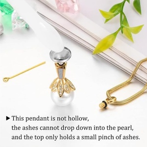 Collana con Ciondolo Urna <span class=keywords><strong>in</strong></span> Acciaio Inossidabile per Ceneri di Animali Domestici, Gioiello Commemorativo Elegante e Personalizzato - Product Image 5