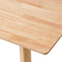 Ensemble de meubles de salle à manger rectangulaires modernes, base en bois massif, chaise de table, conception naturelle, longue et dure, meubles de maison stables pour hôtels