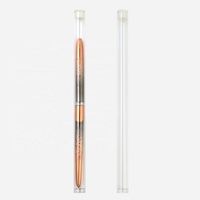 Pas Cher Fabriqué en Chine Motif Marron Couleur Métal Professionnel Kolinsky Sable Marque Privée Brosse Ongles Acrylique Taille 10