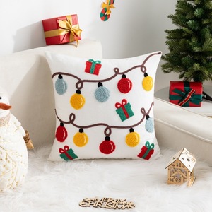 Père noël housse de coussin décoratif arbre de noël renne taie d'oreiller cadeau de noël broderie taie d'oreiller VP-YL1131 - Product Image 4