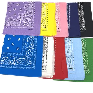 Cheap Printing Logo Cotton Digital Custom Soft Men Polyester Bandana Women Multifunctional Square bandana scarf