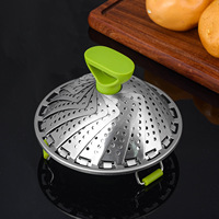 Panier vapeur pliable multifonctionnel en acier inoxydable pour la cuisson à la vapeur, idéal pour la maison et les restaurants
