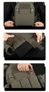 Gilet Tattico Leggero 0,8kg in Poliestere 500D, Portapiastre IIIA <span class=keywords><strong>IIII</strong></span> IV per Uomo - Product Image 4