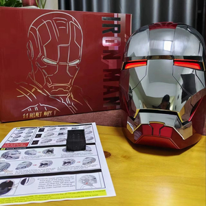 <span class=keywords><strong>Casco</strong></span> <span class=keywords><strong>de</strong></span> Motocicleta <span class=keywords><strong>Iron</strong></span> <span class=keywords><strong>Man</strong></span> Mk5 al por Mayor, con Apertura y Cierre Automáticos, Control por Voz y Táctil, para Cosplay - Product Image 2