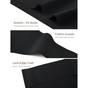 Lot de 5 strings sans couture pour femmes, culottes invisibles taille basse, sous-vêtements confortables et extensibles pour la gym et l'entraînement - Product Image 5