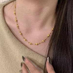 925 argent 925 station collier boules d'argent <span class=keywords><strong>cadena</strong></span> plata de velero juego de trebol plata 925 sandalia bajas couleur plata <span class=keywords><strong>u</strong></span> oro - Product Image 1