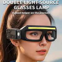 LED 800mAh Batterie Détecteur de mouvement Lampe frontale Lunettes COB Projecteur Type-C USB Lampe frontale Suspension d'oreille Réparation de phare de travail