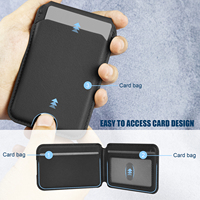 Casing Ponsel Kulit Asli dengan Bracket Magnetik Berputar, Tempat Kartu, Tahan Banting, dan Fungsi Stand untuk iPhone 17/17 Pro/17 Pro Max