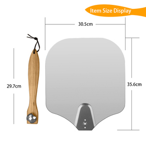 Éplucheur de Pizza pliable en aluminium, avec manche en aluminium, mise à niveau rotatif - Product Image 3