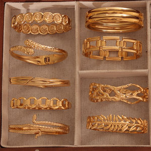 Tarnish Free модные ювелирные изделия оптом ювелирные изделия из нержавеющей стали 18K PVD Позолоченные массивные браслеты для женщин - Product Image 2