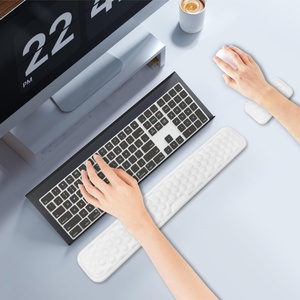 Customizable Colorful Printing Soft PU Leather Memory Foam Wrist Mouse and Keyboard Pad <b>Set</b> for Office Gaming <b>PC</b> Laptops - Product Image 3