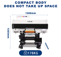 Imprimante DTF UV automatique fabriquée en Chine XP600 tête à jet d'encre étiquette en cristal feuille d'or Machine carte Flex UV DTF imprimante de carte à jet d'encre 300mm