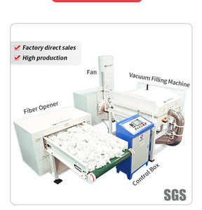 베개 충전재 섬유 채우는 기계 쿠션 생산 라인 폴리에스터 솜 폐기물 개방 기계 - Product Image 3