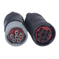Cable DB15 Pin convertidor de 9 pines arnés de cableado de 6 pines Cable de diagnóstico de motor de camión Material de aislamiento de goma para electrónica