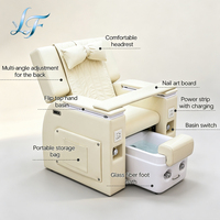 Fauteuil de pédicure électrique professionnel inclinable et réglable avec massage pour salon de manucure et pédicure