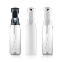 Bouteille de pulvérisation d'emballage cosmétique de faux cils de 200ml 300ml 500ml avec la sérigraphie en plastique PET de brume fine échantillon gratuit