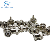 Connecteur coaxial RF Huadespace BNC-C-J-1.5 50-1.5/RG316/RG174 mâle à sertir, câble 50 DC-4GHz nickelé 1500V, vente chaude