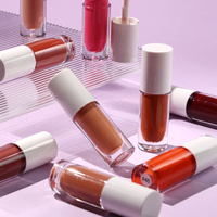 Cosmétiques colorés à haute teneur en pigments bon marché rouge à lèvres liquide de maquillage cosmétiques aux baies de rose vente en gros de brillant à lèvres mat avec logo