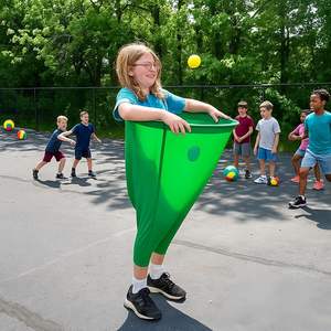 Granny Pants Yard Game for <b>Kids</b> Outdoor <b>Party</b> Lawn Giant Stretchy Pants with 8 Bouncy Balls Oversized Granny Pants Yard Game - Product Image 4