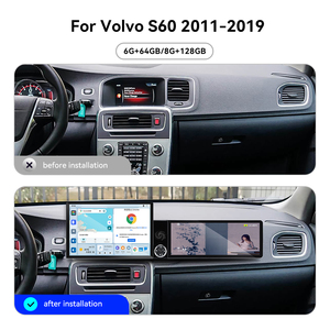 หน้าจอ Foforfor ขนาด 13.1 นิ้ว + 12.3 นิ้ว สำหรับ Volvo <span class=keywords><strong>S60</strong></span> ปี 2011-<span class=keywords><strong>2019</strong></span> รองรับ Wireless Carplay ระบบ Android 15 วิทยุติดรถยนต์ สเตอริโอ GPS DSP 360 4G WiFi OEM - Product Image 5