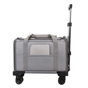 फ़ोल्ड करने योग्य एयरलाइन स्वीकृत डॉग कैरियर छोटे कुत्ते कैरियर व्हील ट्रैवल कैम्पिंग आउटडोर पालतू कैरियर व्हील - Product Image 3