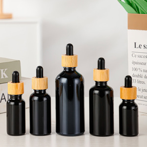 1oz 2oz 5ml 10ml 15ml <span class=keywords><strong>20ml</strong></span> 30ml 50ml 100ml mờ màu xanh lá cây màu xanh hổ phách rõ ràng tinh dầu chai thủy tinh nhỏ giọt với nắp tre - Product Image 3