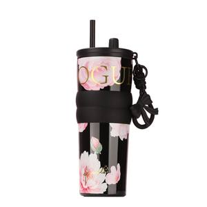 แก้วน้ำเก็บความร้อนสแตนเลสแบบพกพา รุ่นใหม่ ปี 2026 ลายดอกไม้ ดีไซน์รักษ์โลก เก็บอุณหภูมิได้นานกว่า 24 ชั่วโมง - Product Image 1