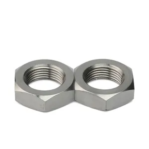 Wholesale GB 6173 DIN 439 ISO 8675Hex Thin Nuts Fine Pitch Thread Nuts Duplex Stainless Steel Nuts