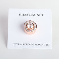 Broche magnétique sans accroc pour Hijab broche en gros pour écharpe musulmane cristal Zircon pierres bijoux utilisation Hijab aimants