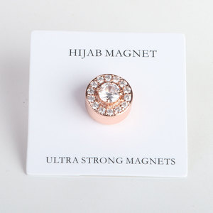 Pin magnético sin enganche para Hijab, broche al por mayor para bufanda musulmana, piedras de circón de cristal, uso de joyería, imanes Hijab - Product Image 6