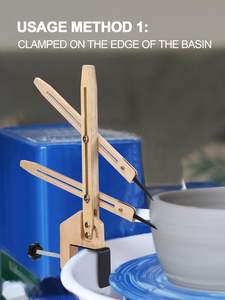 เครื่องมือ<span class=keywords><strong>วัด</strong></span>ขนาดสำหรับงานปั้นดินเผาแบบหนีบ Bview Art Pottery Throwing Gauge ขนาดกะทัดรัด ใช้ได้สองวิธีในการติดตั้ง สำหรับการสร้างแบบจำลองซ้ำบนล้อปั้นดินเผาและเครื่องปั้นดินเผา - Product Image 2